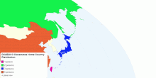 DCAE-2013 Classmates Home Country Map