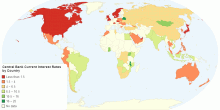 Central Bank Current Interest Rates by Country