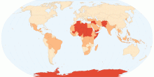 Country risk levels by Travel Safety Group