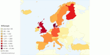 Rozmieszczenie danych ze sklepu Rescator.so w Europie