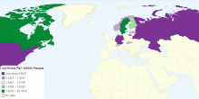 Ice Rinks Per 100000 People