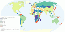 Country Rankings by Inward FDI Performance Index