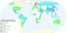 Hofstede Combined Cultural Masculinity (PDI & MAS) Score