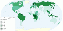 Forest Coverage (%) in states