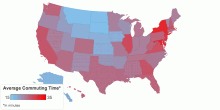 Commuting to Work by State (2009)