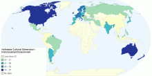 Hofstede Cultural Dimension, I/C Individualism