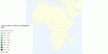 Literacy Rate in Africa Joe Mepham Red