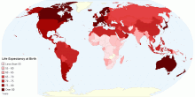 Life Expectancy at Birth, 2010