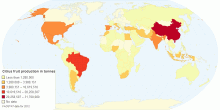 Citrus Fruit Production 2012