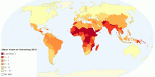 Mean Years of Schooling 2012