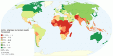 Percentage of Births Attended by Skilled Health Personnel