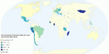 Environment Pollution Data All over the World 2003 2010