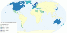 GNI per capita (constant 2005 US$) in 2005