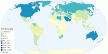 CO2 Emissions (metric tons per capita) in 2006