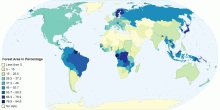 Forest Area (Percentage of Land Area)-2011