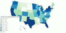 Number of Homeless Families in 2014