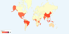 Threatened Species of Plants in each Country