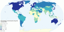 Percentage of Individuals Using the Internet 2013
