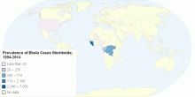 Prevalence of Ebola Worldwide