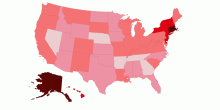 Debt Per Capita of Every Us State
