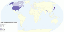 CABS 2014 Registration by Country