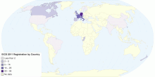 EICS 2011 Registration by Country