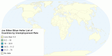 Joe Silber Ethan Heller List of Countries by Unemployement Rate