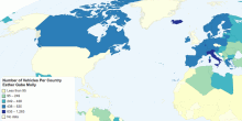 Number of Vehicles Per Country Esther Gabe Molly