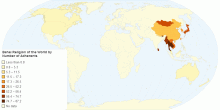 Buddhism Adherents by Country