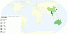 Confucianism Adherents by country