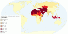 Islam Adherents by country