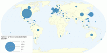 Number of Mcdonalds Outlets by Country
