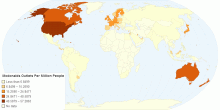 Mcdonalds Outlets Per Million People