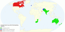 Cricket World Cup 2015 Participating Nations