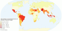 The Number of Likes Received by US Embassy Facebook Pages