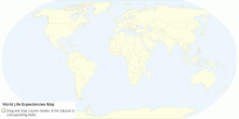 World Life Expectancies Map