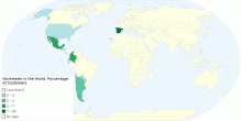 Workmeter in the World Porcentage of Customers