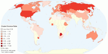 Crude Divorce Rate