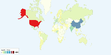 Number of Cinema Screens by Country