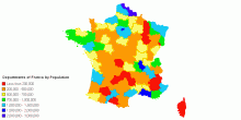 Departments of France by Population