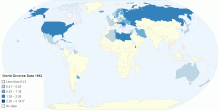 World Divorce Data 1963