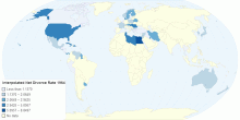 Interpolated Net Divorce Rate 1964