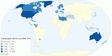 Interpolated Net Divorce Rate 1976