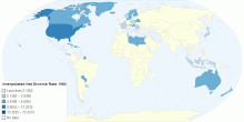 Interpolated Net Divorce Rate 1980