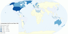 Interpolated Net Divorce Rate 1983