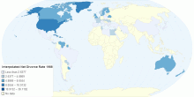 Interpolated Net Divorce Rate 1988