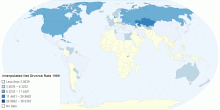 Interpolated Net Divorce Rate 1989