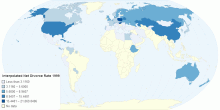 Interpolated Net Divorce Rate 1999