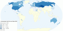 Interpolated Net Divorce Rate 2000