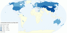 Interpolated Net Divorce Rate 2001